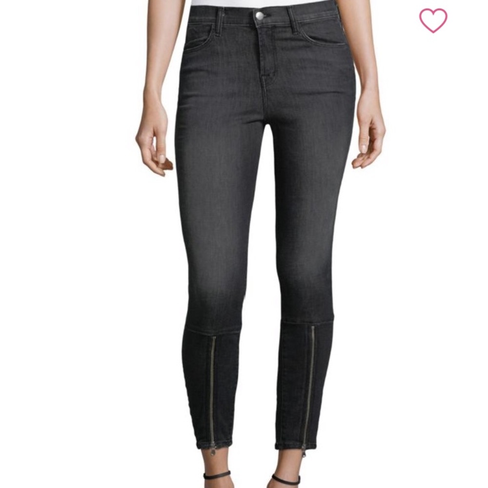 J brand mid rise super skinny jeans